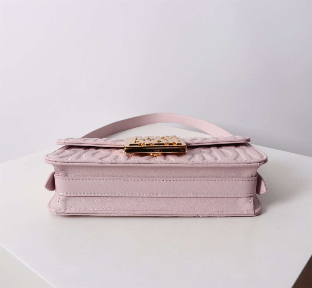 Miss Dior Flap Bag Pink Quilted Miss Dior Allover Calfskin